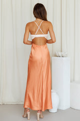 Angelic Lights Maxi Dress Orange