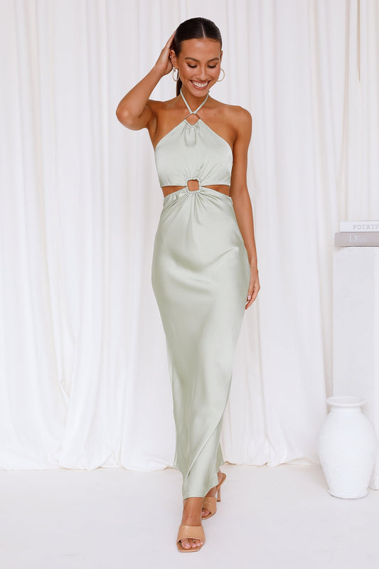 Found You Maxi Dress Green