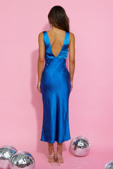 It's Showtime Midi Dress Cobalt Blue