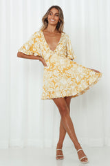 Blooming Till Spring Dress Yellow