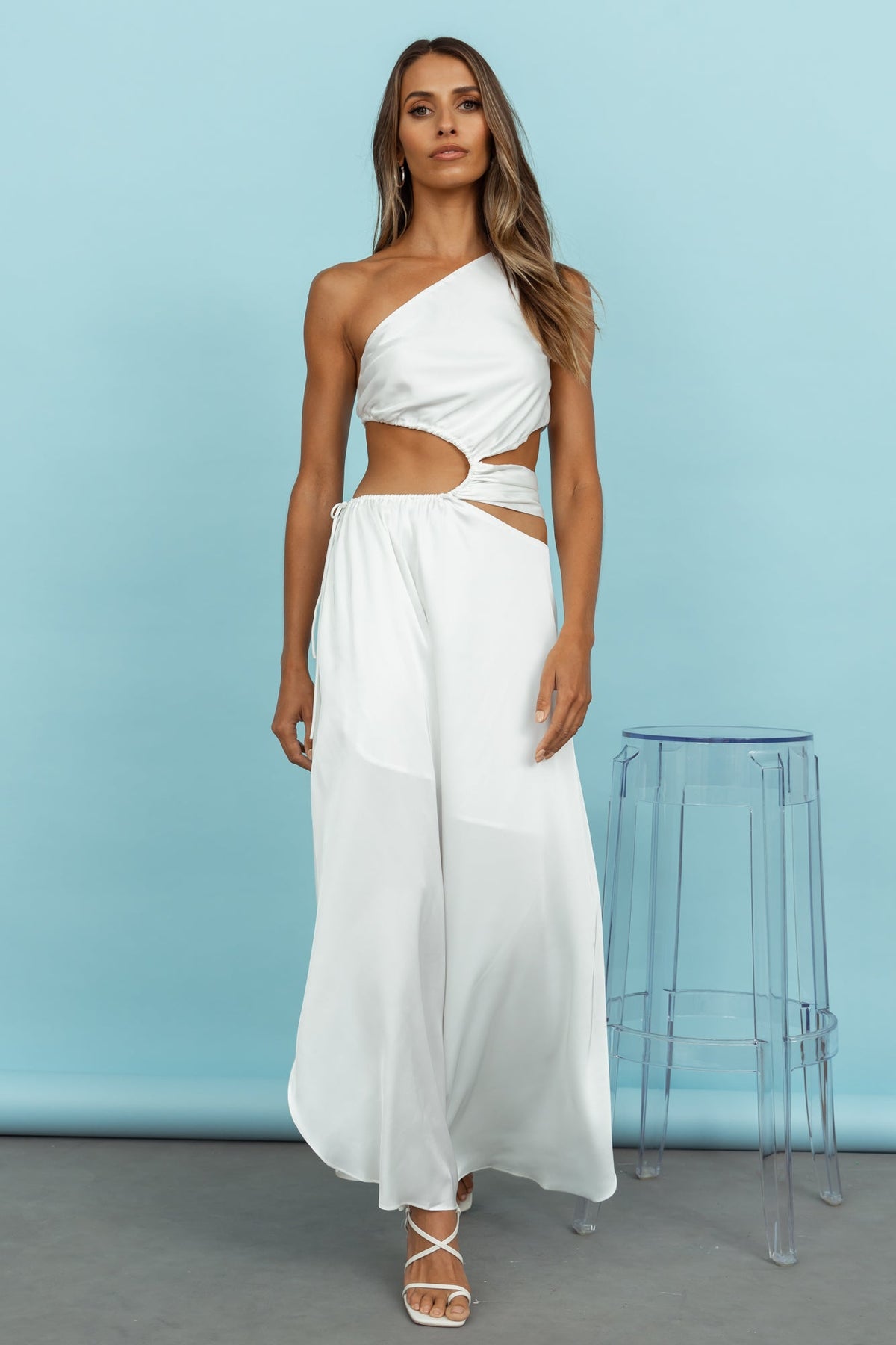 Hot Divinity Maxi Dress White