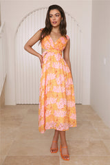 Speaking Truth Maxi Dress Orange