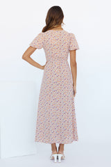 Traces Of You Midi Dress Pink