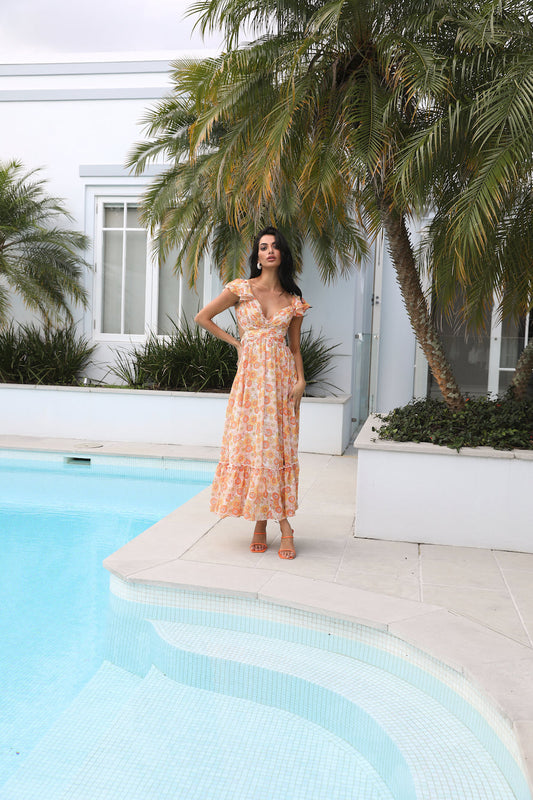 Angel Eyes Maxi Dress Orange