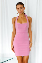 Dinner And Drinks Dress Pink