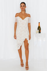 Highest Favour Midi Dress White