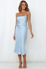 Spritzer In Hand Midi Dress Ice Blue