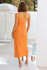 BFF Smiles Midi Dress Orange