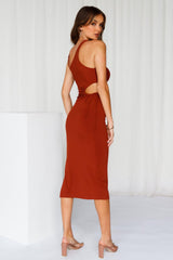 Jump On Board Midi Dress Tan