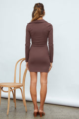 Special Touch Dress Brown