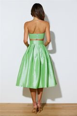 Siren Songs Midi Skirt Green