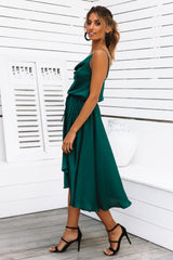 Bayshore Midi Dress Forest Green