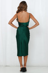 Feel Like Laughing Midi Dress Emerald