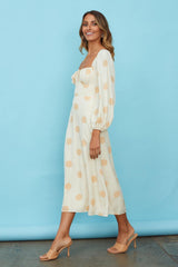 Middle Child Midi Dress Yellow