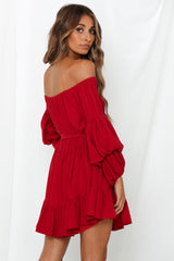 Always The Love Songs Dress Burgundy