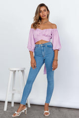 Living Doll Crop Top Lilac