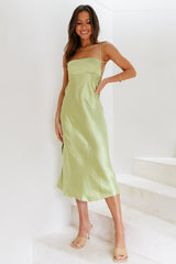 No Advice Midi Dress Lime