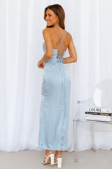 Golden Thoughts Maxi Dress Blue