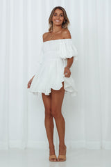 Be Your Baby Doll Dress White