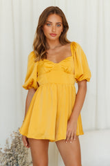 Beggin For You Romper Yellow