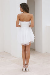 Hollywood Lights Mini Dress White