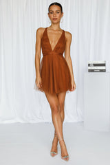 Lovely Cindy Dress Chocolate