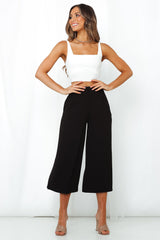 Slip Away Culottes Black