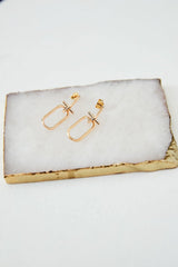 Staple Bling Earrings Gold