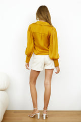 Miami Girl Shirt Mustard