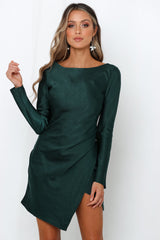 Expressed Permission Dress Forest Green