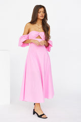 Always Pink Midi Dress Pink