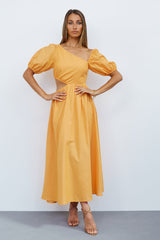 Cutest Issue Midi Dress Orange