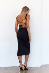 Frose On Repeat Midi Dress Black