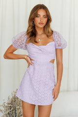 Laced Up Dress Lilac