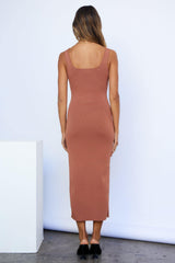 Style Me Up Midi Dress Camel