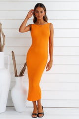 Tanked Beaches Maxi Dress Orange