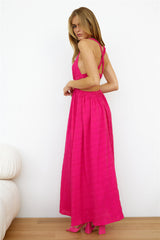 Wholesome Life Midi Dress Pink