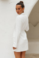 RUNAWAY Mei Blazer Dress White