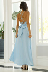 Gleaming Afternoon Maxi Dress Steel Blue