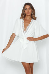 Hugs And Kisses Dress White