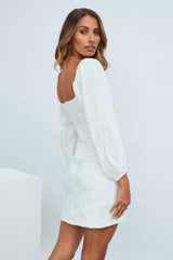 Feeling Smitten Dress White