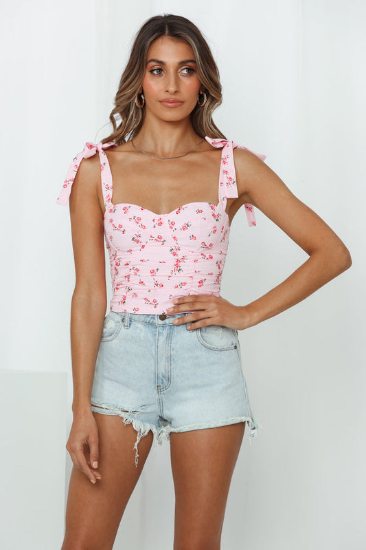 Girl In The City Crop Top Pink