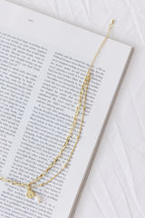 Pulled Heart Strings Necklace Gold