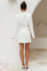 RUNAWAY Mei Blazer Dress White