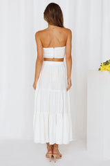 So Particular Maxi Skirt White