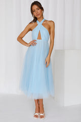 Little Tulle Much Midi Dress Blue