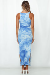 Flash A Smile At Me Maxi Dress Blue