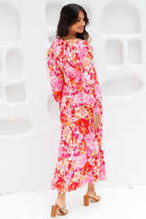 Flowery Thoughts Midi Dress Floral