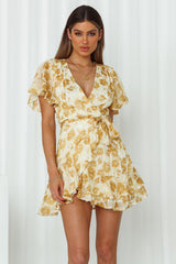 Undivided Attention Dress Yellow