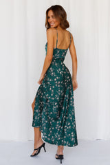 Gimme Whiplash Midi Dress Green